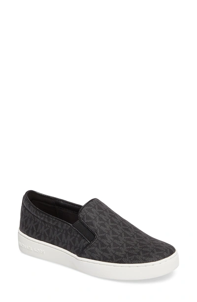 Shop Michael Michael Kors Keaton Slip-on Sneaker In Natural Fabric