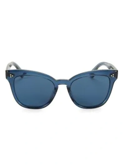 Shop Oliver Peoples Marianela 54mm Butterfly Sunglasses In Blue