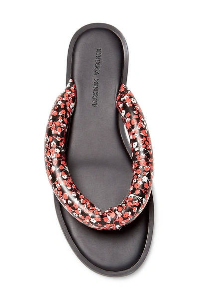 Shop Rebecca Minkoff Senet Thong Sandal In Red Floral Print