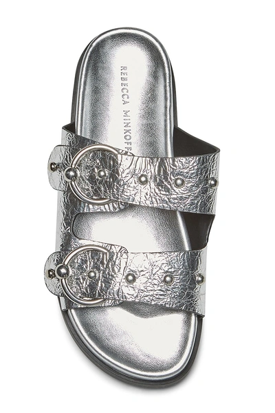 Shop Rebecca Minkoff Vachel Slide In Silver