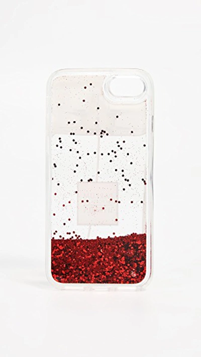 Shop Iphoria Perfume Bright Red Glitter Iphone 7/8 Case