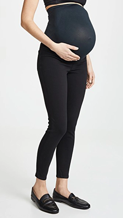 Spanx ankle grazer jean-ish leggings in black