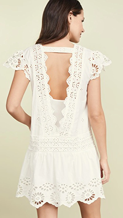 Shop Free People Esperanza Eyelet Mini Dress In Ivory