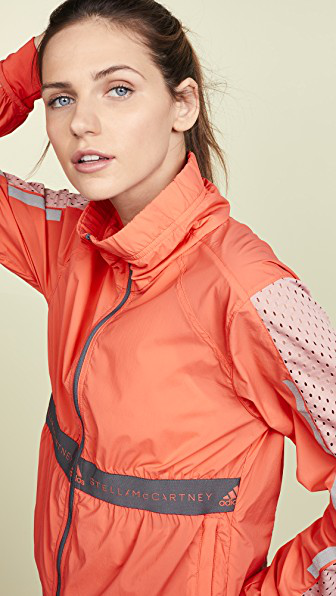 Adidas By Stella Mccartney Run Light Jacket In Hot Coral | ModeSens