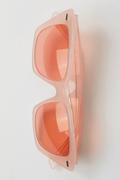 Shop Acne Studios Ingridh Pink/pink In D-frame Acetate Sunglasses