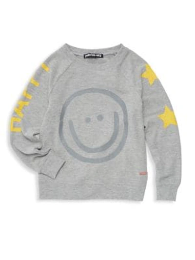 Shop Peace Love World Girl's Comfy Graphic Sweatshirt In Heather