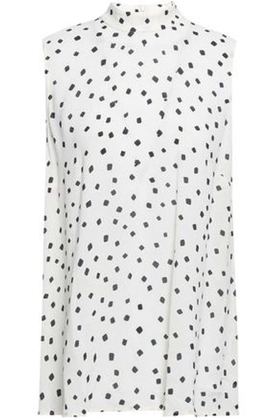 Shop Zimmermann Woman Printed Washed-crepe Tank Ivory