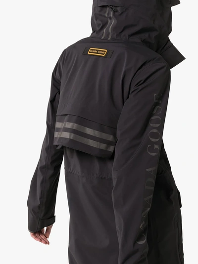 Shop Canada Goose Seaboard Reflective Hooded Jacket In 61 Black