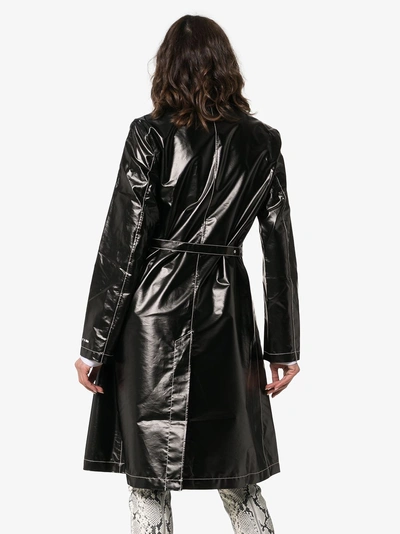 Shop Alyx 1017  9sm Williams Belted Vinyl Trench Coat In Black