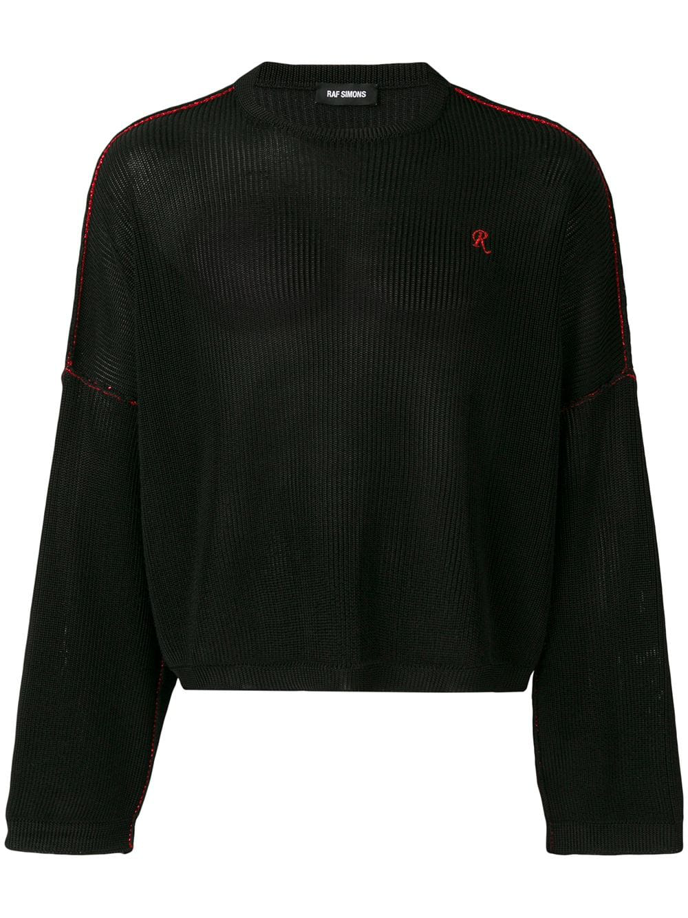 raf simons cropped knit