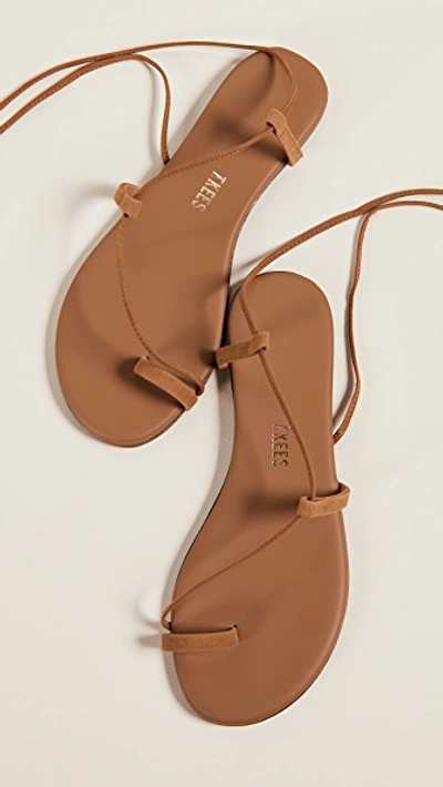 Tkees Jo Leather Lace-up Sandals In Hazelton