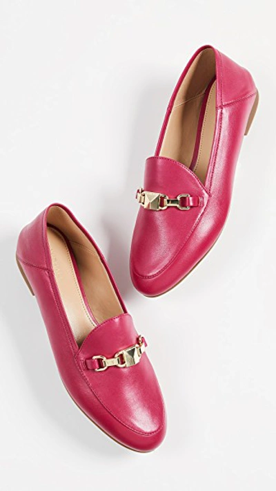 Shop Michael Michael Kors Charlton Loafers In Lacquer Pink