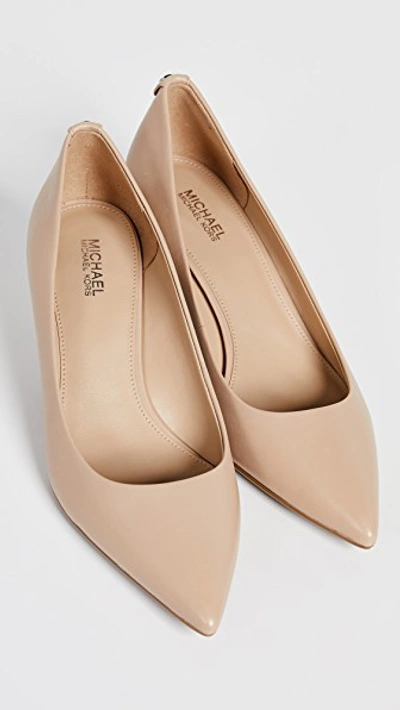 Shop Michael Michael Kors Flex Heel Pumps In Nude