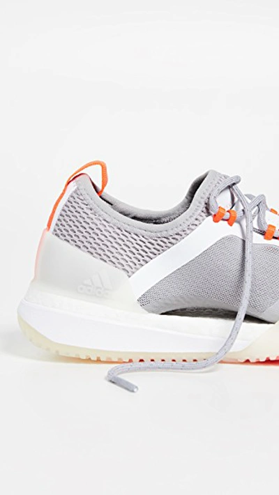 Shop Adidas By Stella Mccartney Pureboost X Tr 3.0 Sneakers In White/light Granite/solar Red