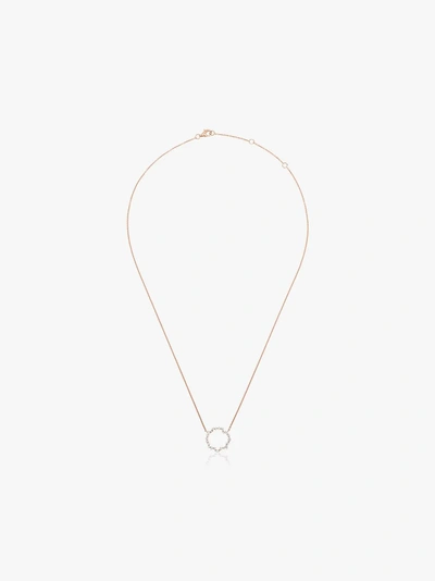 Shop Rosa De La Cruz 18k Rose Gold Cascade Diamond Necklace