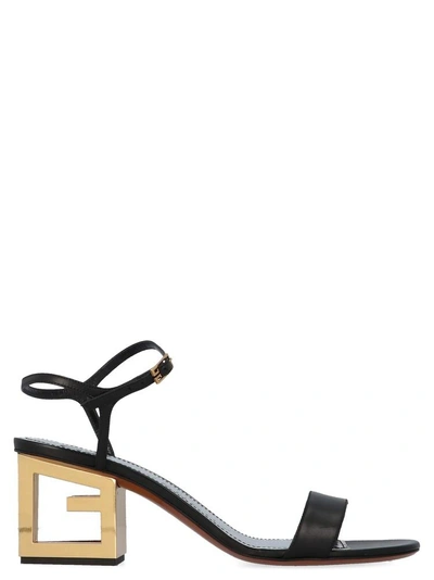 Shop Givenchy 4g Ankle Strap Sandals In Black