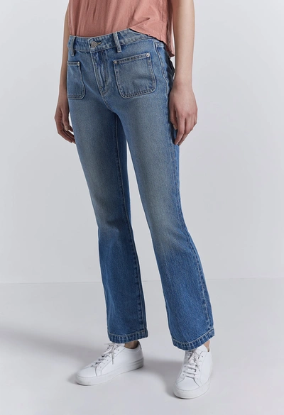 Shop Current Elliott The Cropped Boot Jean In Riptide