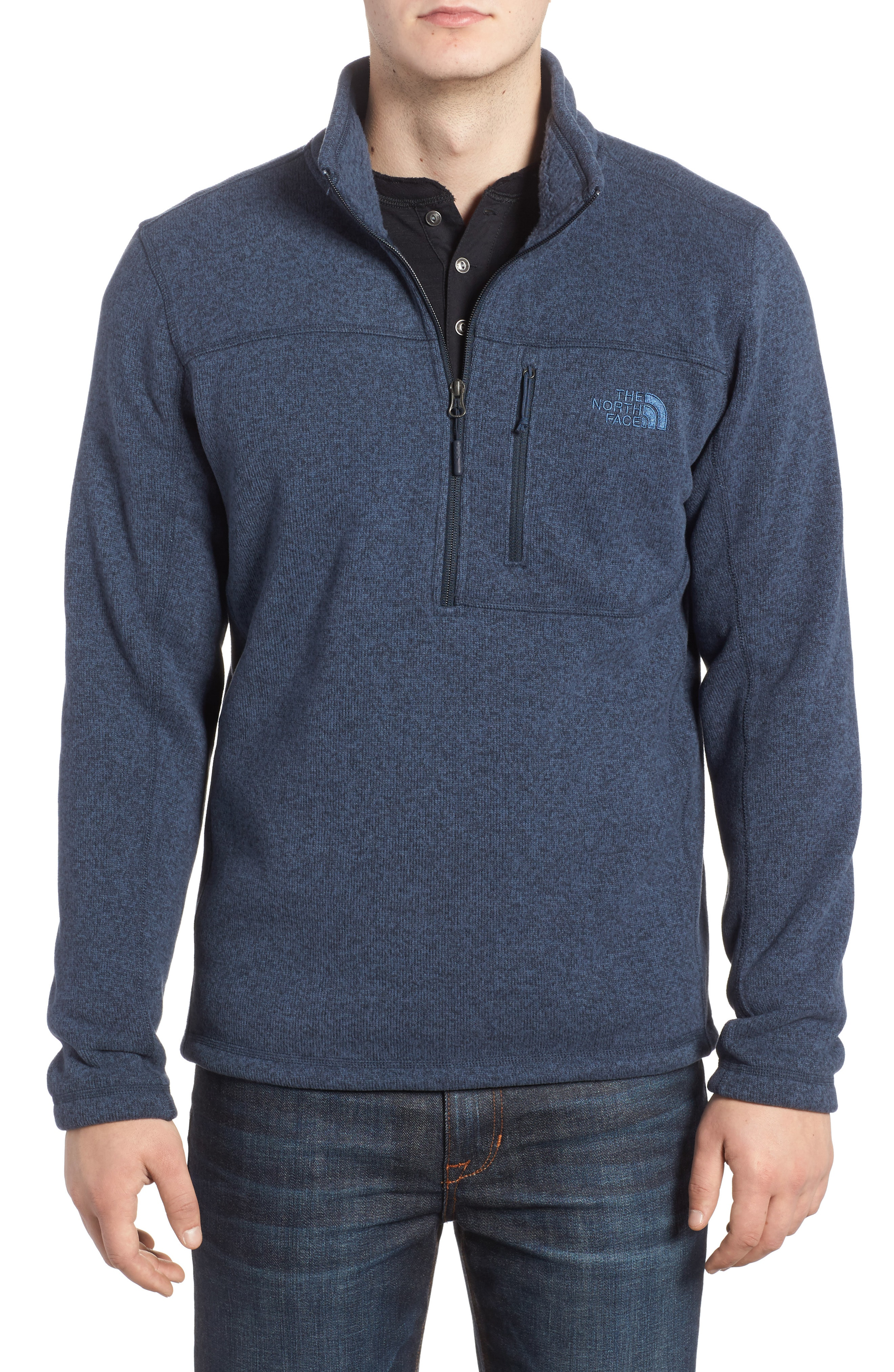 the north face fleece quarter zip
