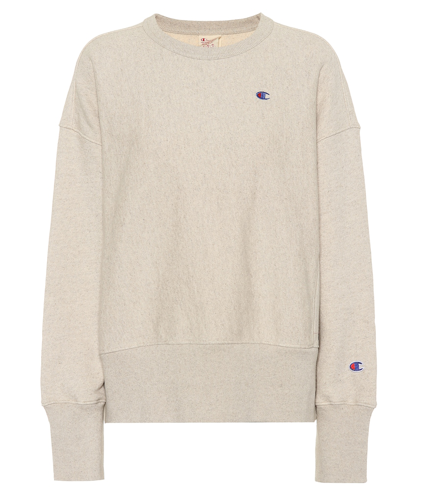 beige champion sweatshirt