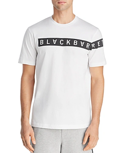 Shop Blackbarrett By Neil Barrett Block Logo Graphic Tee In White