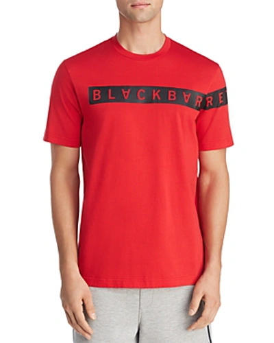 Shop Blackbarrett By Neil Barrett Block Logo Graphic Tee In Red