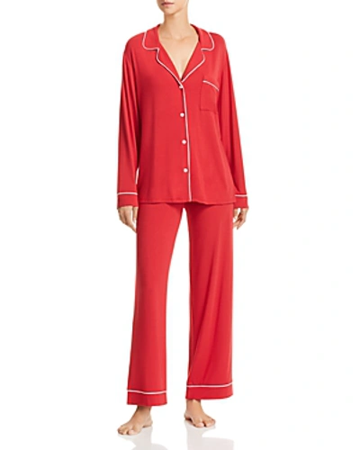 Shop Eberjey Gisele Pj Set In Cherry/ivory