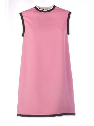 Shop Gucci Stretch Tunic Top In Pink