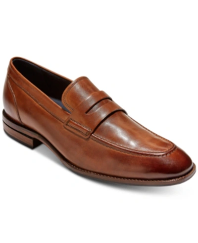 Shop Cole Haan Men's Warner Grand Penny Loafers Men's Shoes In British Tan