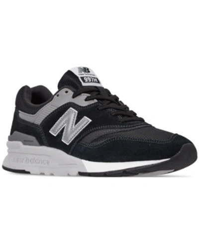 Shop New Balance Men's 997 Casual Sneakers From Finish Line In Black/silver