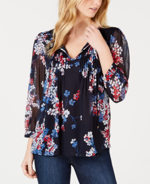 macy's tommy hilfiger women's blouses