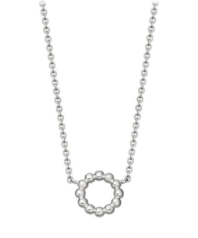 Shop Astley Clarke Silver Stilla Arc Beaded Pendant Necklace