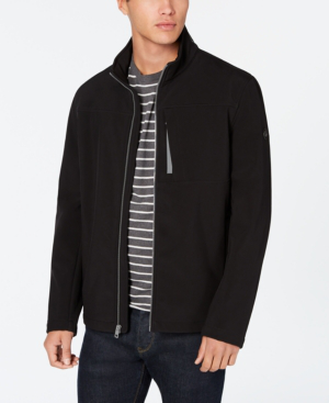 Calvin Klein Men's Soft Shell Jacket In Black | ModeSens