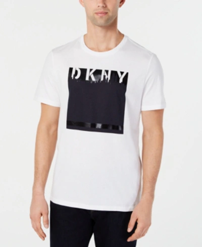 Shop Dkny Men's Cityscape Graphic T-shirt In White