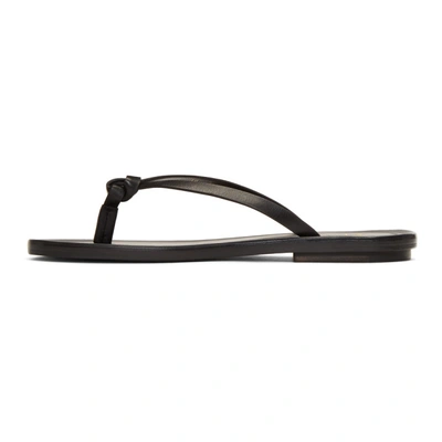 Shop Brioni Black Thong Sandals