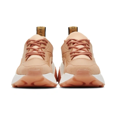 Shop Stella Mccartney Beige Eclypse Sneakers