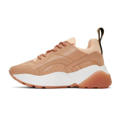 Shop Stella Mccartney Beige Eclypse Sneakers