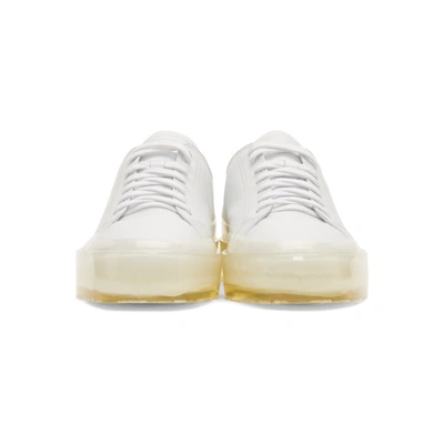 Shop Msgm White And Off-white Rbrsl Rubber Soul Edition Floating Sneakers In 01 White