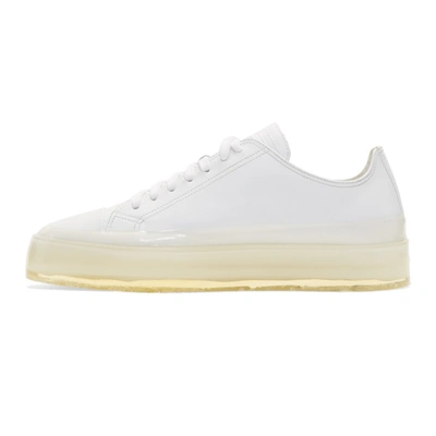 Shop Msgm White And Off-white Rbrsl Rubber Soul Edition Floating Sneakers In 01 White
