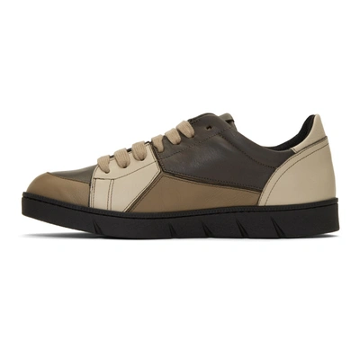 Shop Loewe Taupe Puzzle Sneakers In 3170 Taupe