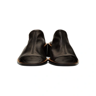 Shop Acne Studios Black Bernelle Heel Sandals In Black/blk