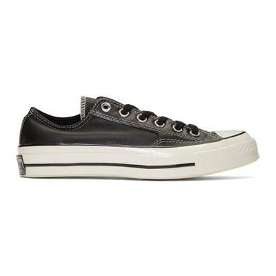 Shop Converse Black Leather Chuck 70 Low Sneakers