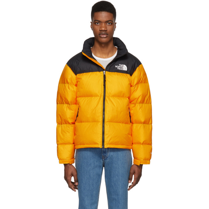 north face 1996 nuptse orange