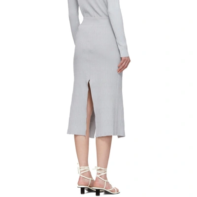 Shop Simon Miller Grey Luz Skirt In 44102 Grey