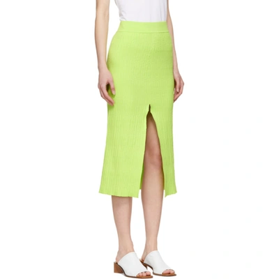 Shop Simon Miller Green Luz Skirt In 70230 Lime
