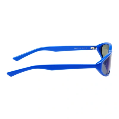 Shop Balenciaga Blue Neo Sunglasses In 004 Blue