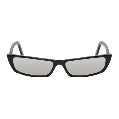 Shop Acne Studios Black Agar Sunglasses In Blk/silver