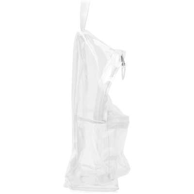 Shop Eastpak Transparent Pvc Padded Pakr Backpack In White