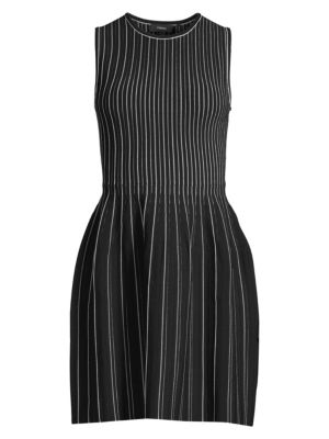 theory black and white dress