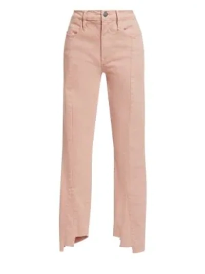 Frame Le High Skinny Asymmetric Hem Jeans In Dusty Rose ModeSens
