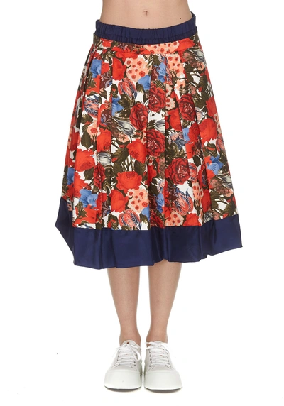 Shop Marni Duncraig Print Cady Skirt In Multicolor